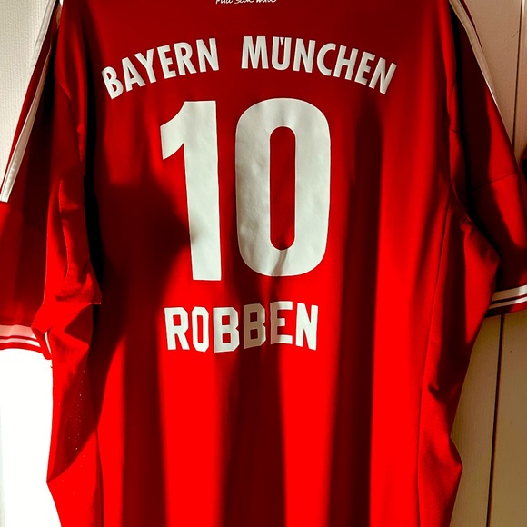 adidas Other - BAYERN MUNICH 2013 2014 HOME FOOTBALL JERSEY KIT #10 Arjen Robben SIZE XXL